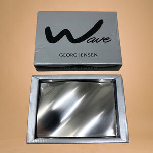 Vintage New Georg Jensen Steve McGugan Wave Paperweight Modernist Boxed